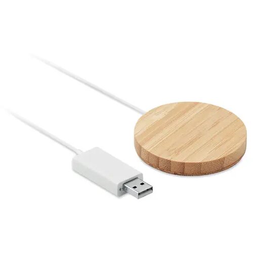 Magnetische draadloze oplader Rundo mag hout