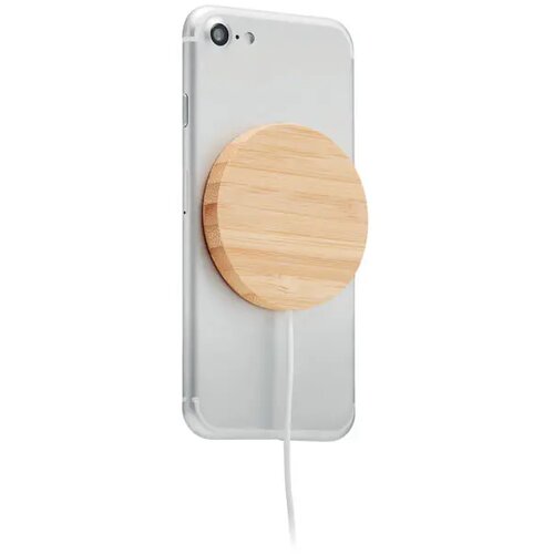 Magnetische draadloze oplader Rundo mag hout