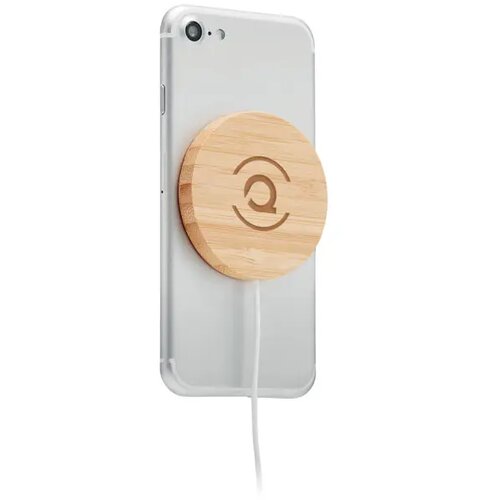 Magnetische draadloze oplader Rundo mag hout