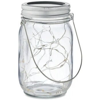 Mason jar solar buitenlamp Pot lamp transparant