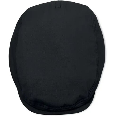 Newsboy platte pet 235g/m² Flat peak zwart