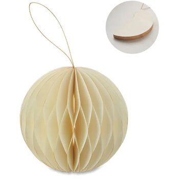 Opvouwbare kerstbalhanger Harmobauble beige