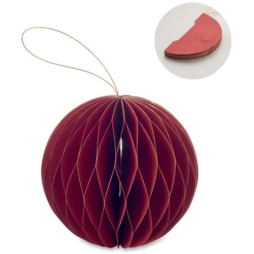 Opvouwbare kerstbalhanger Harmobauble rood