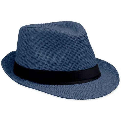 Papieren strohoed Boowie blauw