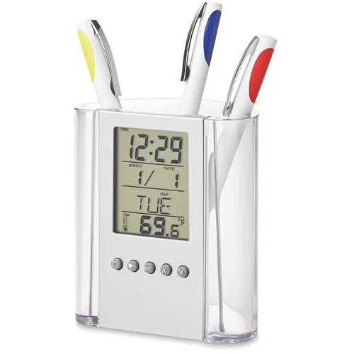 Pennenhouder met kalender Prodigy transparant