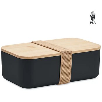 Pla maïs lunchdoos 1000ml Beibabox zwart