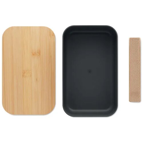 Pla maïs lunchdoos 1000ml Beibabox zwart