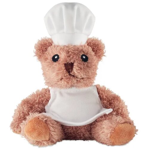 Pluche teddybeer chef-kok Teddchef wit