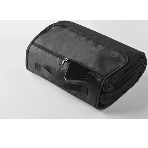 Polar fleece picknickdeken Costa Zwart