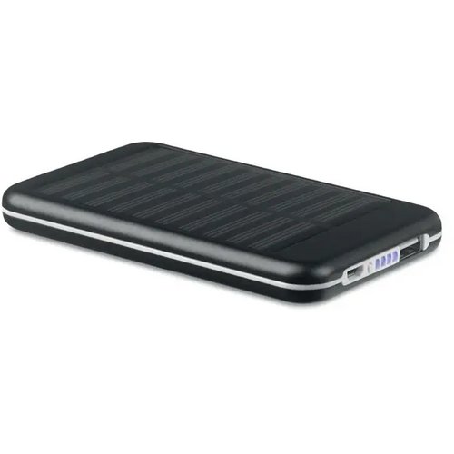 Powerbank 4000 mah Solarflat zwart