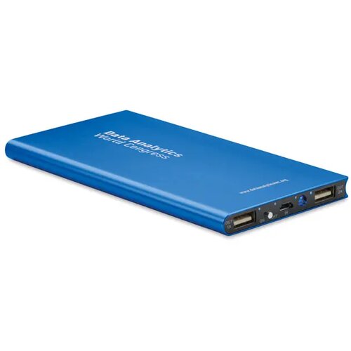 Powerbank 8000 mah Powerflat8 royal blauw