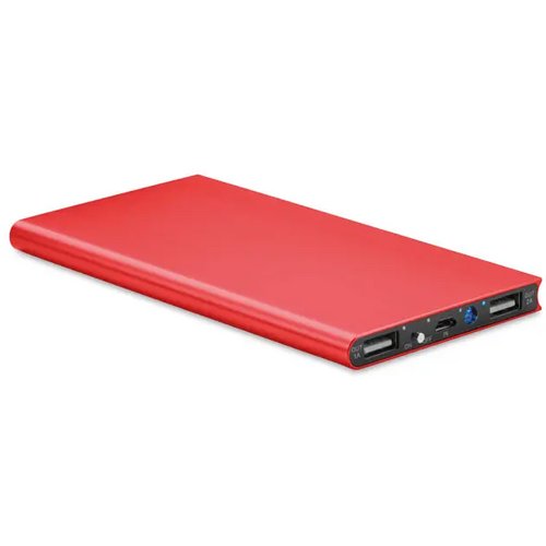 Powerbank 8000 mah Powerflat8 rood