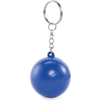 Pu balvormige sleutelhanger Cirkely blauw