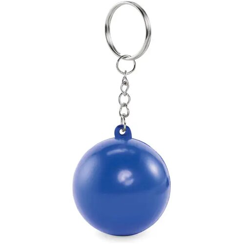 Pu balvormige sleutelhanger Cirkely blauw