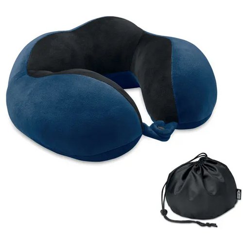 Reiskussen van schuim Hedrest blauw