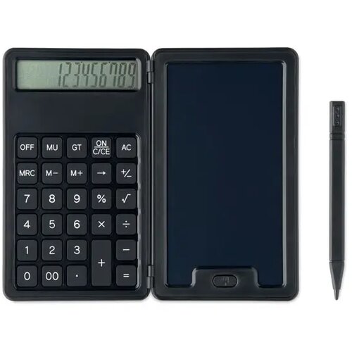 Rekenmachine met lcd-tablet Clerk zwart