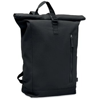 Rolltop rugzak 390gr/m² Kamet zwart Rolltop rugzak 390gr/m² Kamet zwart