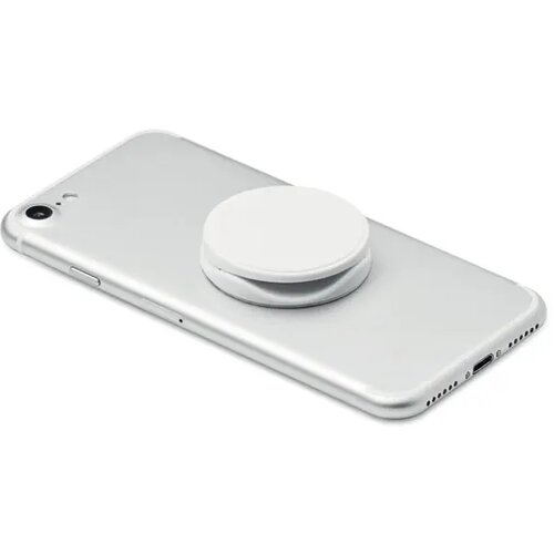 Ronde telefoonhouder Dot wit
