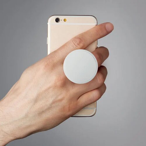 Ronde telefoonhouder Dot wit