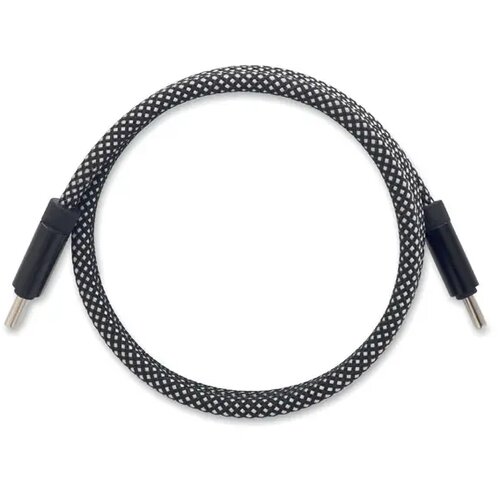 Rpet magnetische kabel Braid wit/zwart