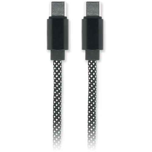 Rpet magnetische kabel Braid wit/zwart