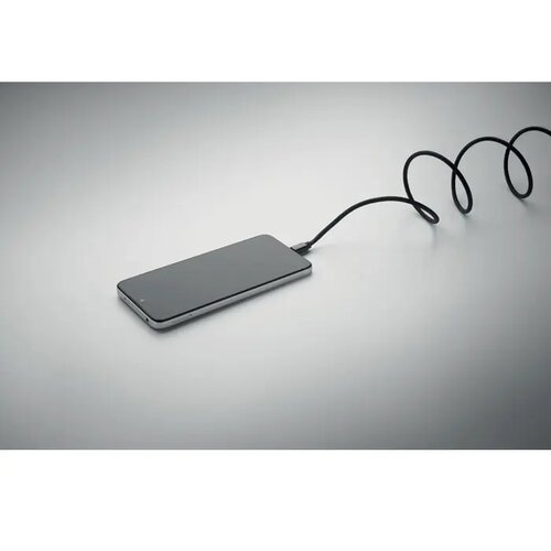 Rpet magnetische kabel Braid zwart