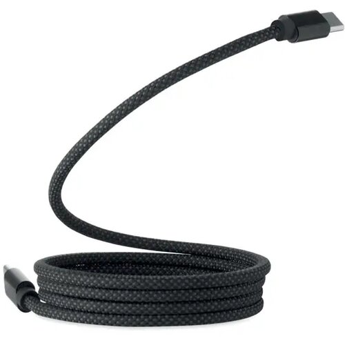 Rpet magnetische kabel Braid zwart