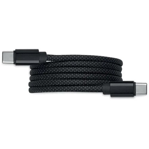 Rpet magnetische kabel Braid zwart