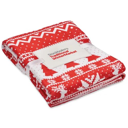 Rpet-fleecedeken 190gr/m² Tosti rood