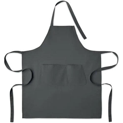 Schort biologisch katoen 240g Gamma steengrijs