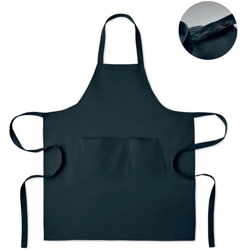 Schort biologisch katoen 240g Gamma blauw