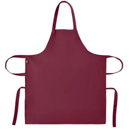 Schort biologisch katoen 240g Gamma bordeaux