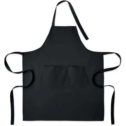 Schort biologisch katoen 240g Gamma zwart