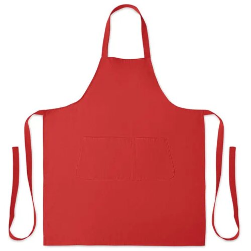 Schort biologisch katoen 240g Gamma rood