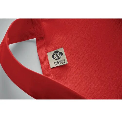 Schort biologisch katoen 240g Gamma rood