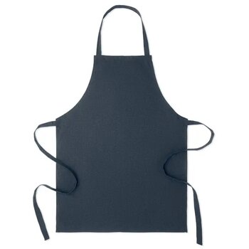 Schort van gerecycled katoen Sous colour marineblauw