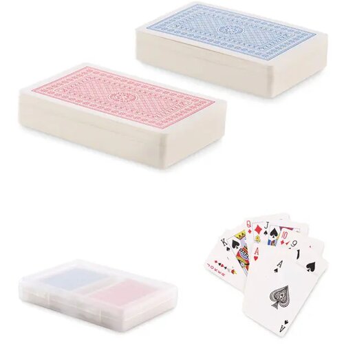 Set klassieke speelkaarten Playcard transparant