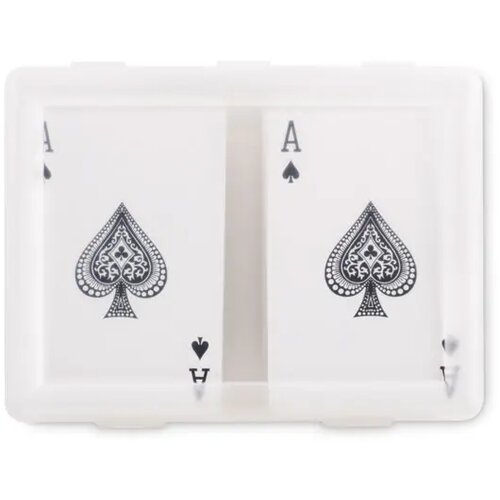 Set klassieke speelkaarten Playcard transparant
