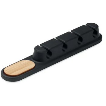 Siliconen kabelorganizer Order zwart Siliconen kabelorganizer Order zwart