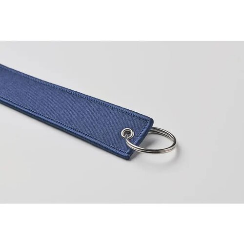 Sleutelhanger "remove before fl Takeoff marineblauw
