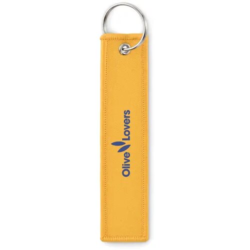 Sleutelhanger "remove before fl Takeoff geel