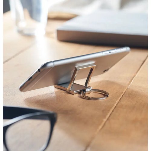 Sleutelhanger en telefoonstanda Stanrin zilver