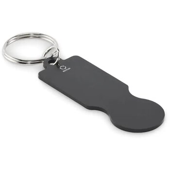 Sleutelhanger met winkelwagenmu Tokley zwart Sleutelhanger met winkelwagenmu Tokley zwart