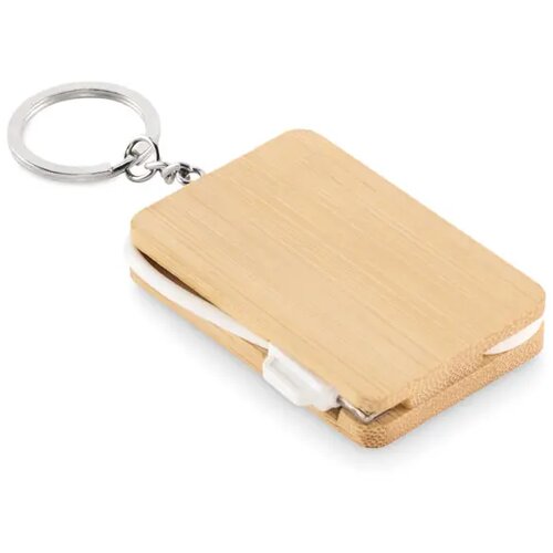 Sleutelhanger oplaadkabel Bupow hout