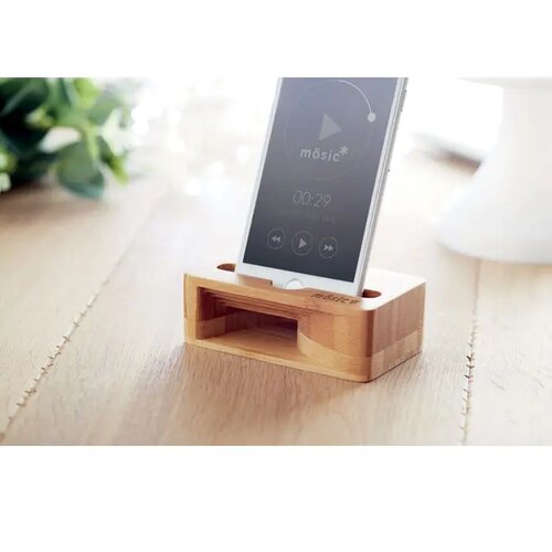 Telefoonstandaard versterker Caracol hout
