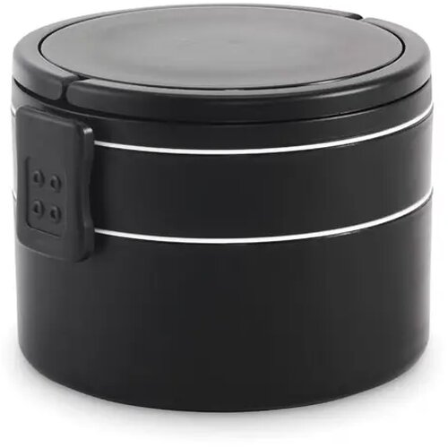 Twee-laagse lunchbox Ensala Zwart