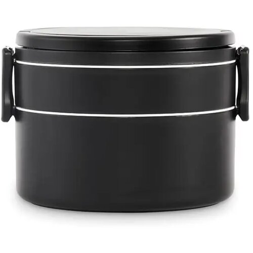 Twee-laagse lunchbox Ensala Zwart