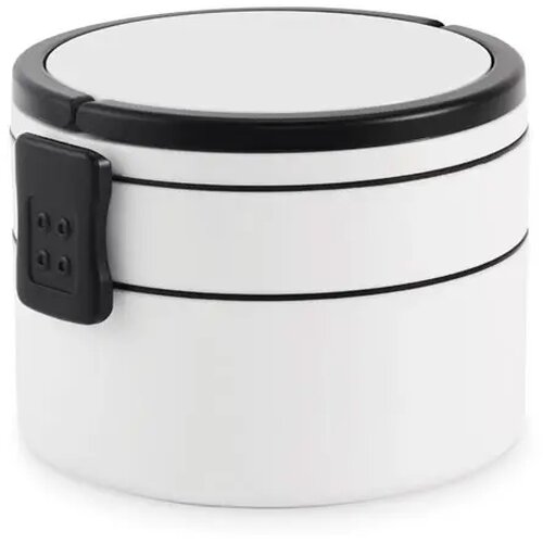 Twee-laagse lunchbox Ensala Wit