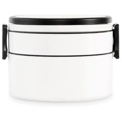 Twee-laagse lunchbox Ensala Wit