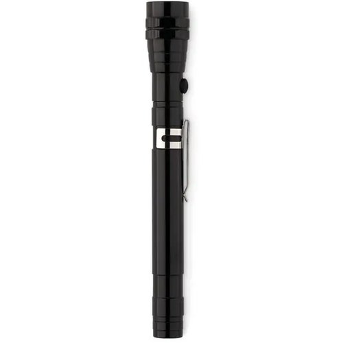 Uitschuifbare alum zaklamp Strech-torch zwart